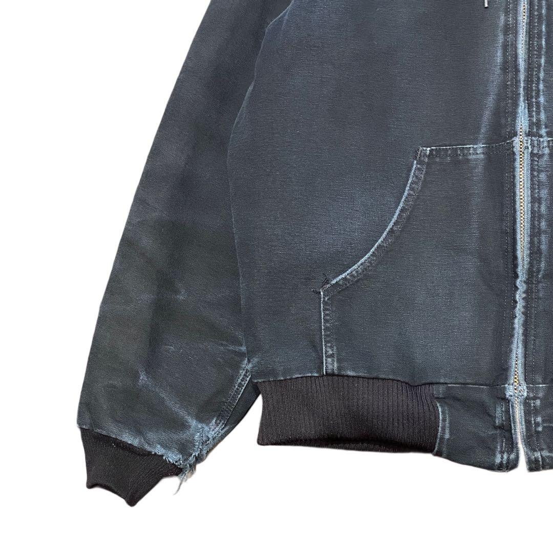 【M】Carhartt USA製 アクティブ ジャケット パーカー 黒 ブラック