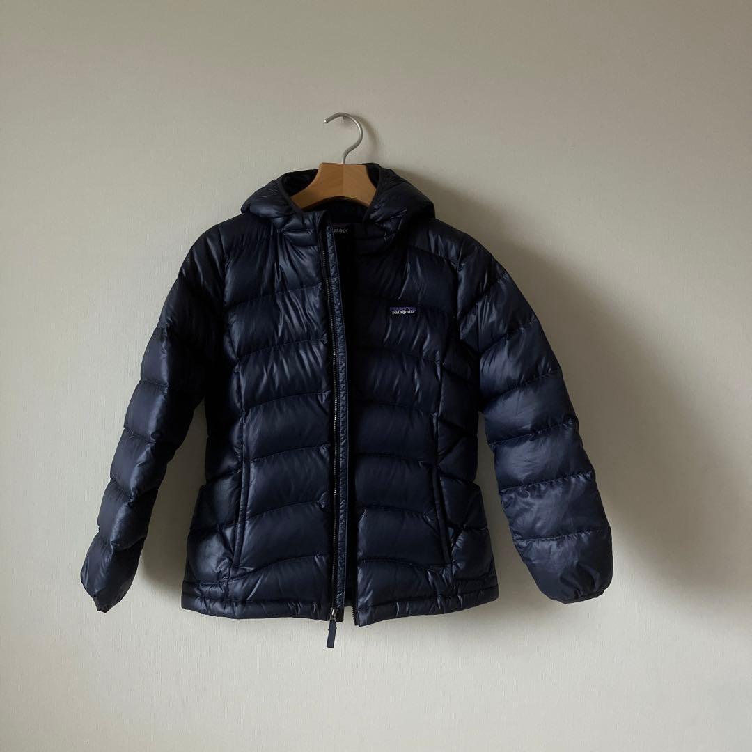 パタゴニア キッズ ダウンコート L ネイビー