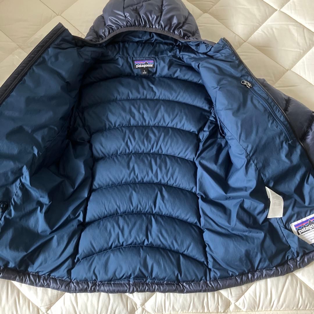 パタゴニア キッズ ダウンコート L ネイビー
