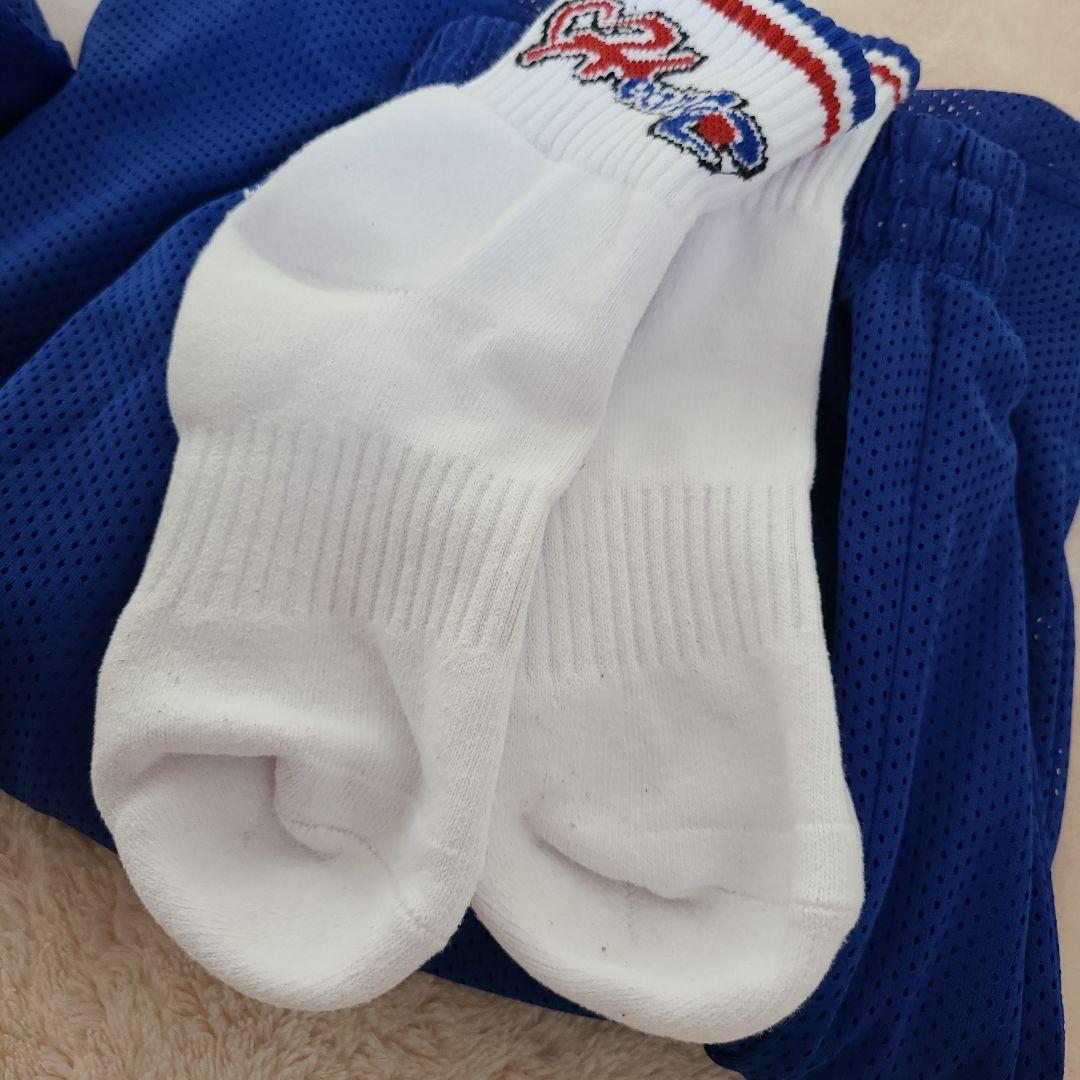 160 バスケットボール ユニフォーム 青　ハーツ