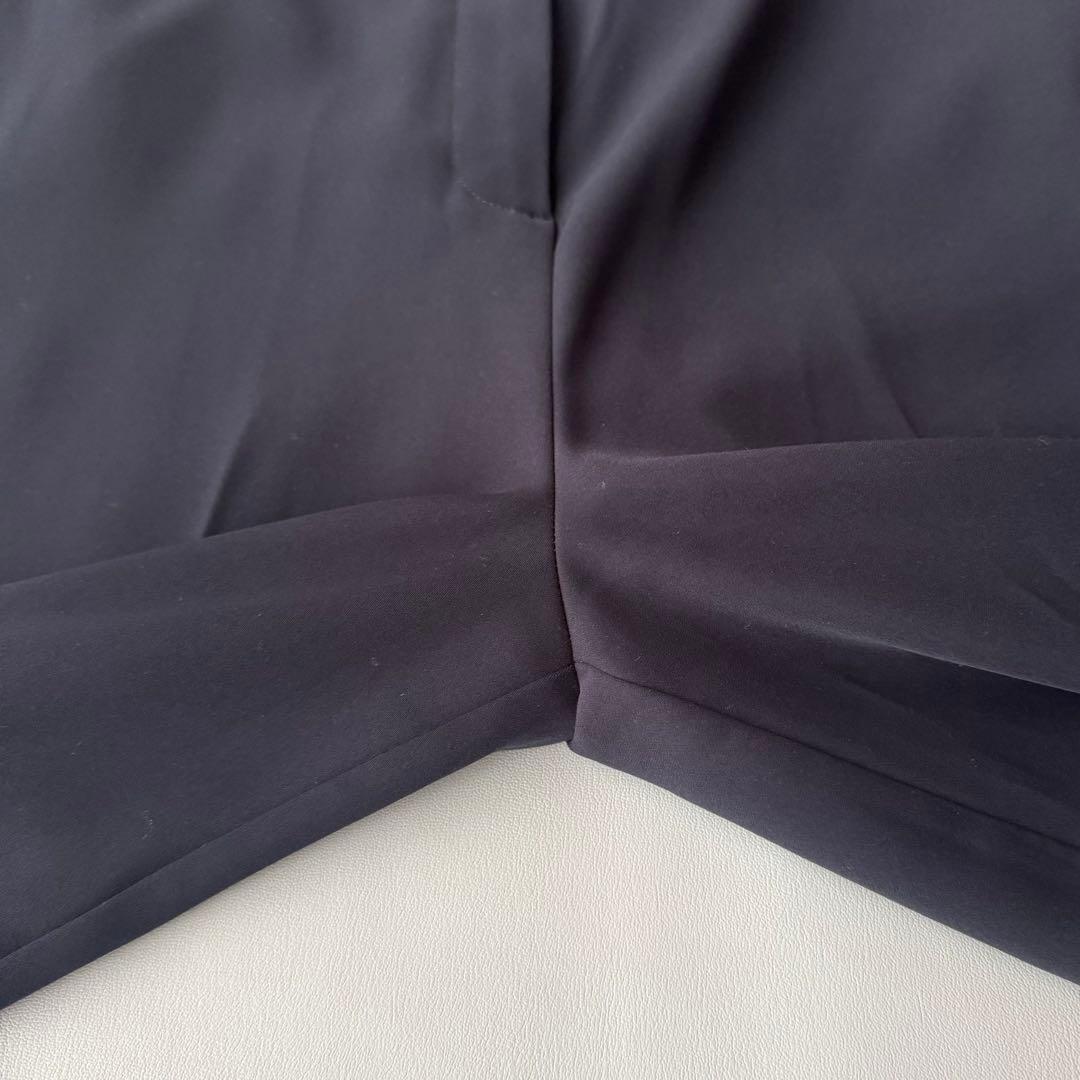 PLST 洗える ノーカラージャケット パンツ セットアップ ネイビー S