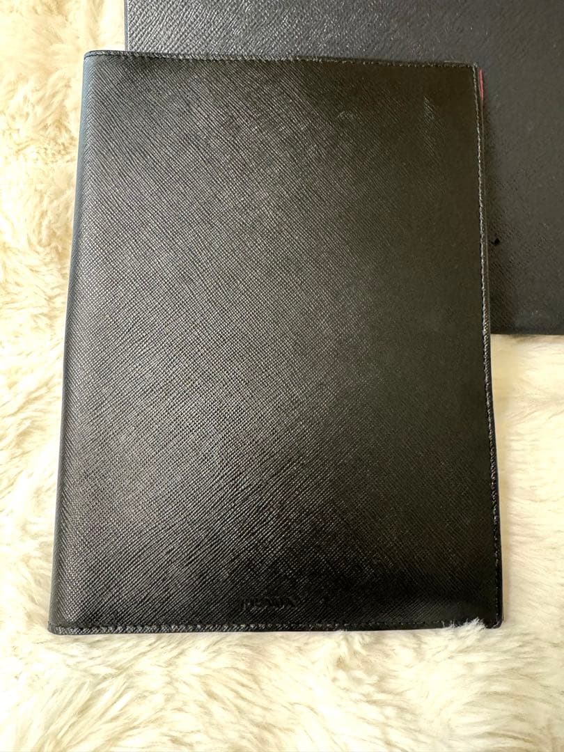 【大石】 PRADA プラダ 手帳カバー/メモパッド/鉛筆