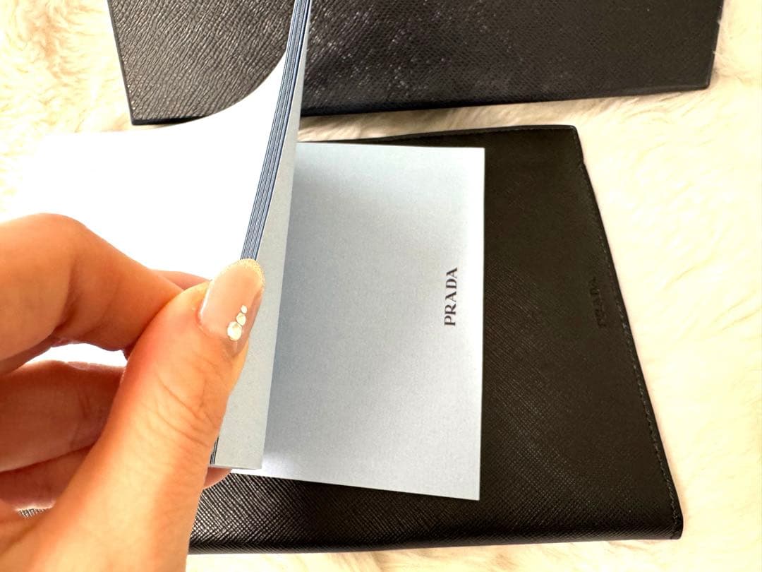 【大石】 PRADA プラダ 手帳カバー/メモパッド/鉛筆