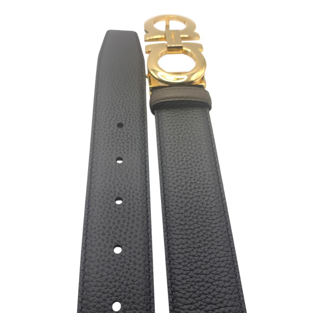 美品Ferragamo フェラガモ　ベルト リバーシブル　調整可 最大120cm