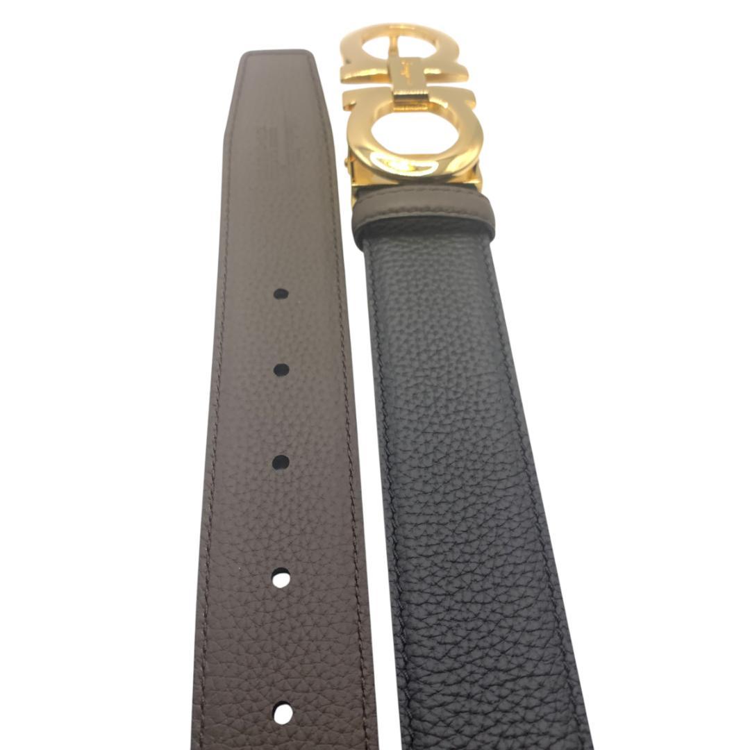 美品Ferragamo フェラガモ　ベルト リバーシブル　調整可 最大120cm