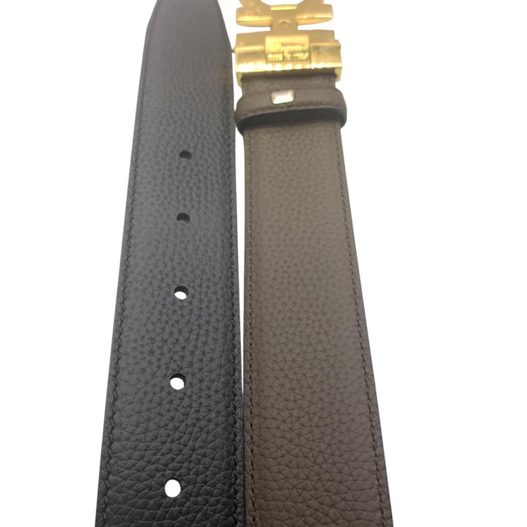 美品Ferragamo フェラガモ　ベルト リバーシブル　調整可 最大120cm
