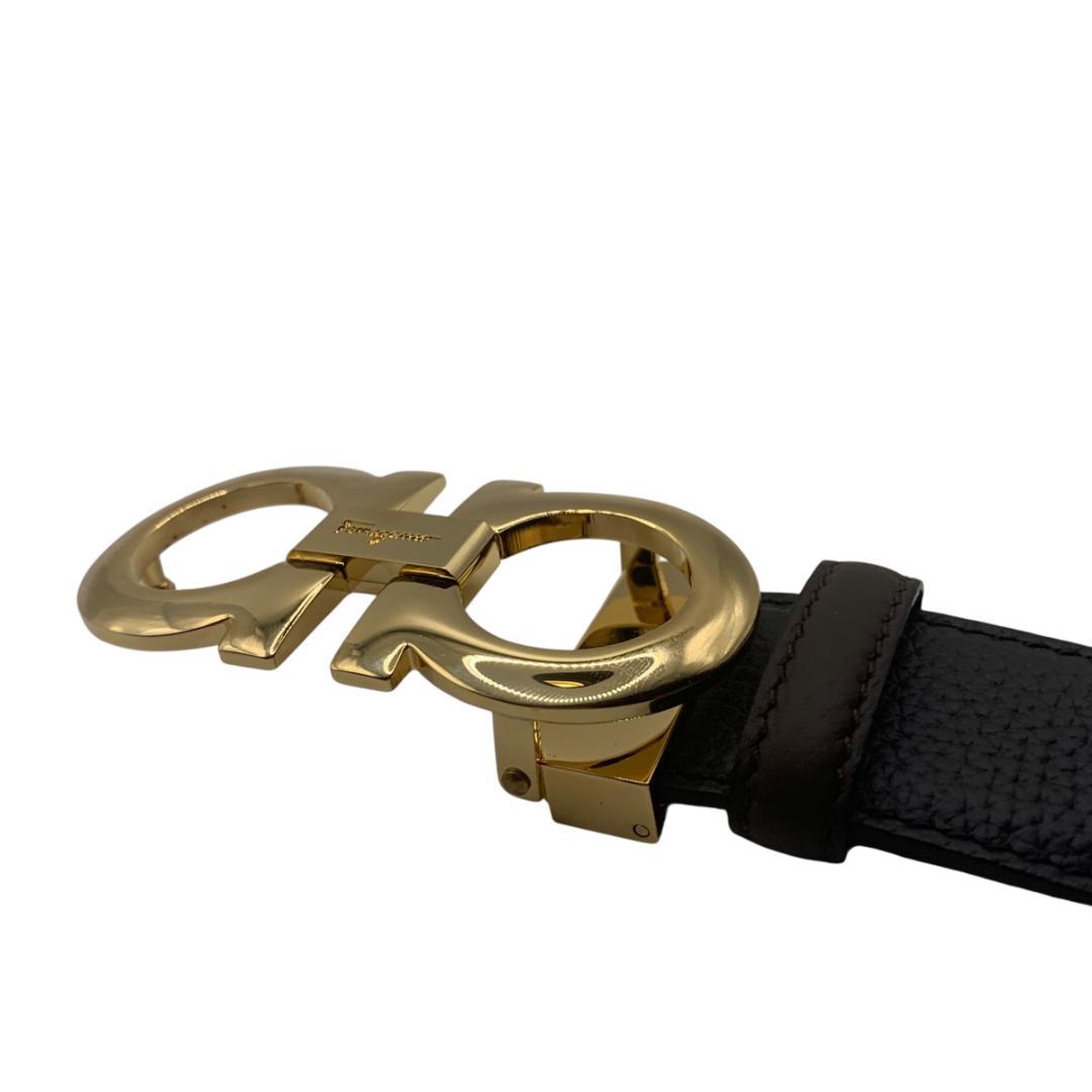 美品Ferragamo フェラガモ　ベルト リバーシブル　調整可 最大120cm