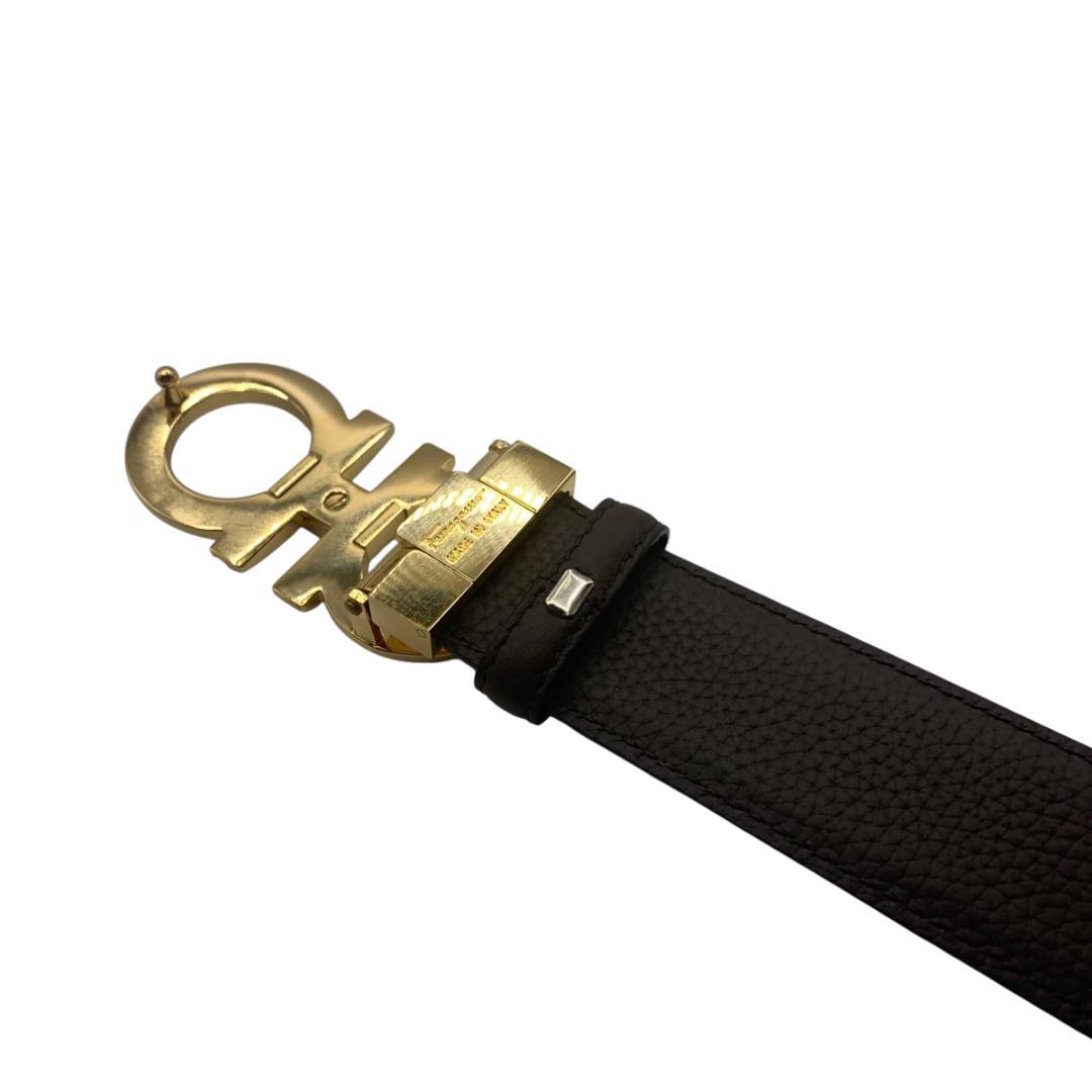 美品Ferragamo フェラガモ　ベルト リバーシブル　調整可 最大120cm