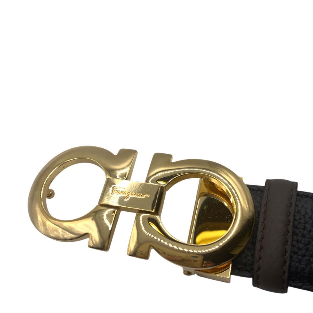 美品Ferragamo フェラガモ　ベルト リバーシブル　調整可 最大120cm