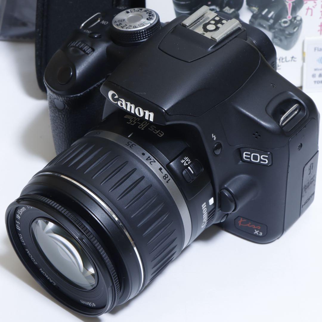 ★スマホに送れる一眼レフ★動画&高機能★ キャノン EOS Kiss X3セット