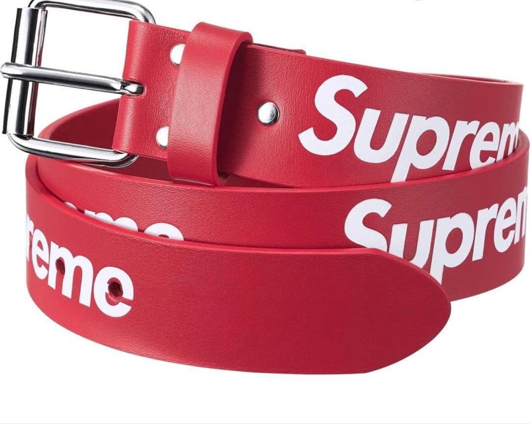 シュプリーム　ベルト　赤　Lサイズ