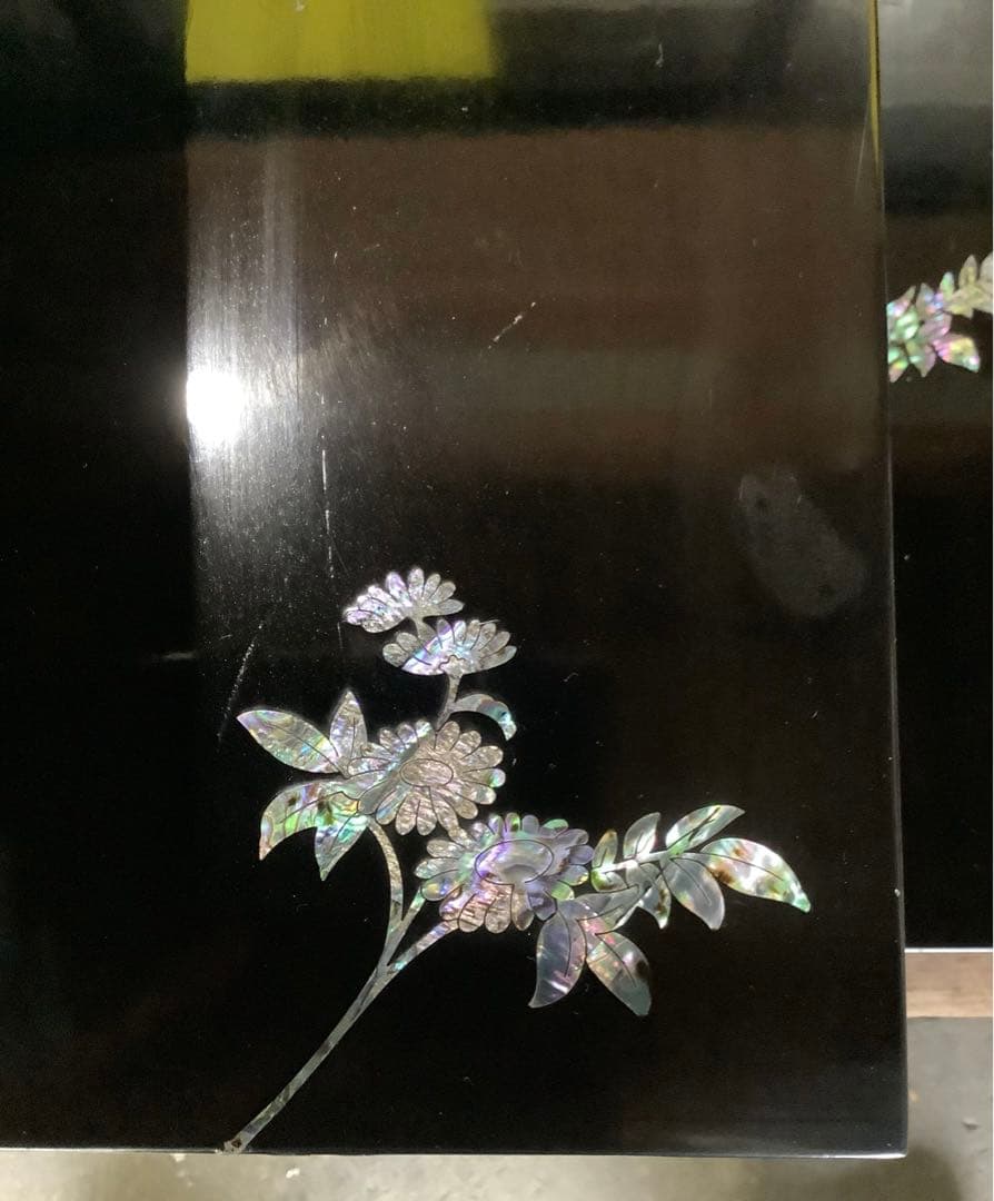 【アンティーク】螺鈿家具 螺鈿細工の小物入れ 階段状 チェスト