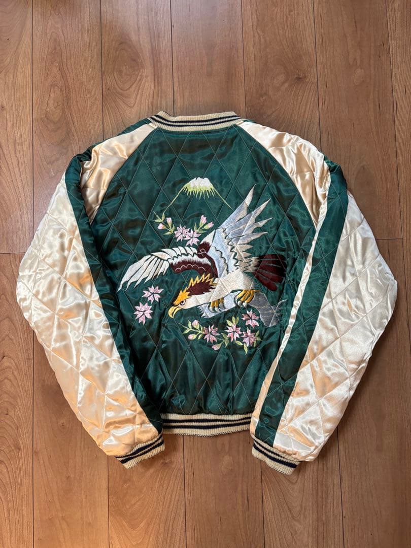 テーラー東洋　別珍　GREENLAND 鷹　リバーシブル　スカジャン