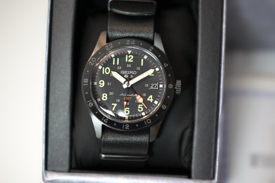 セイコー5スポーツ　SBSC013　GMT　美品