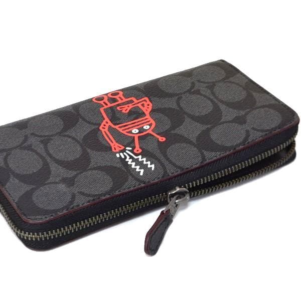 コーチ 長財布 COACH キースへリング コラボ シグネチャー