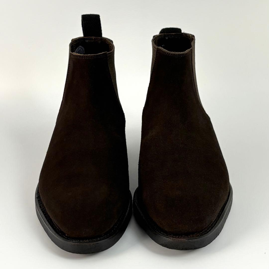 バーニーズニューヨーク サイドゴア ショートブーツ ブラウン スエード 革靴