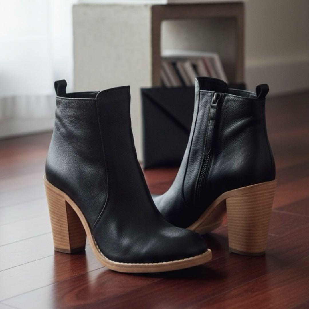 forte_forte グレインレザーブーツ（イタリア製）