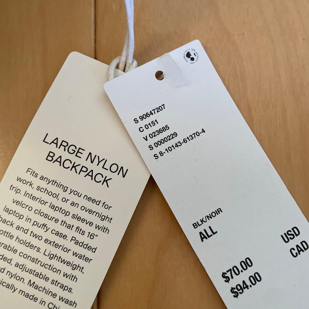 BAGGUリュック 黒　ラージ