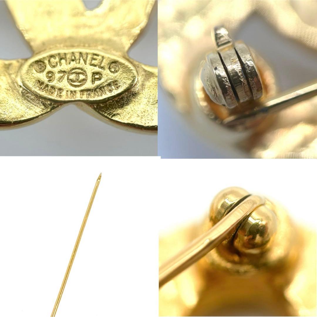 CHANEL シャネル　ブローチ　ココマーク ゴールド カラーストーン 97P