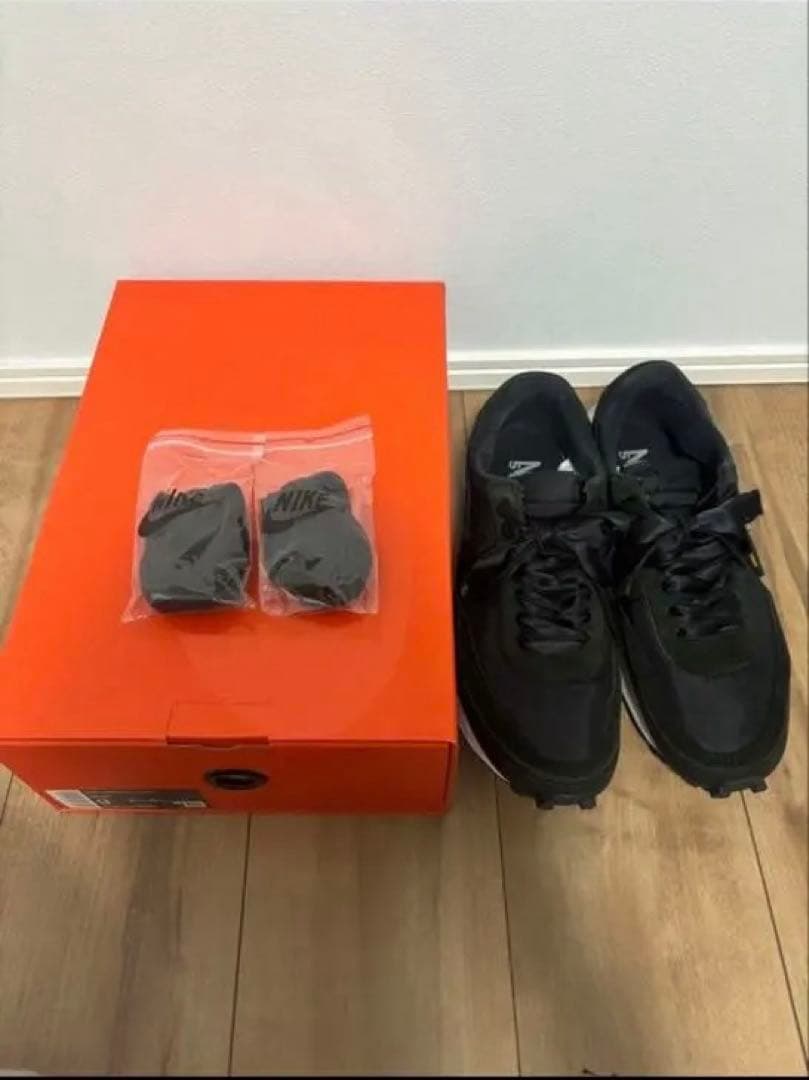 sacai × Nike LDV Waffle Triple Black