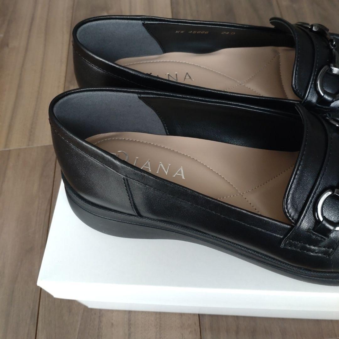 DIANA ブラックローファー