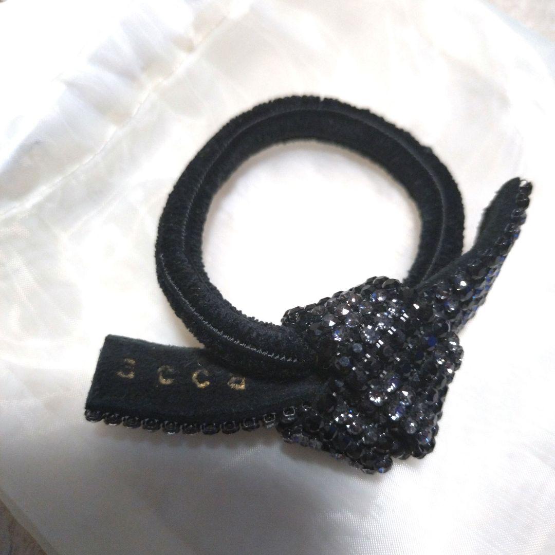 美品　acca アッカ　ブリジット　ポニー　ブラック×シルバー