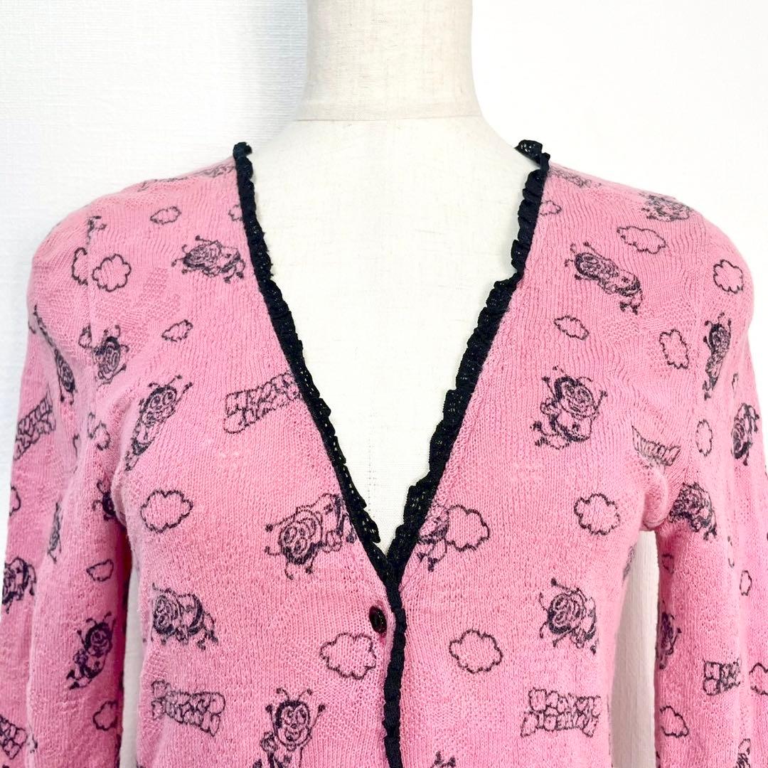 y2k❤️ 00s HYSTERIC GLAMOUR bee ロゴ カーディガン