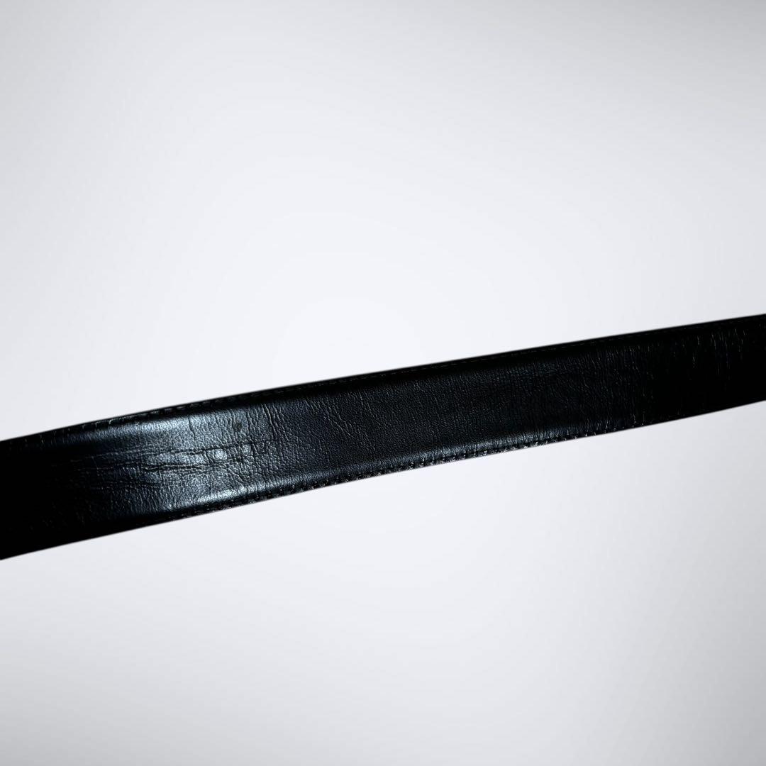 【限界価格/美品】ルイヴィトン エピ ベルト メンズ シリアル有 黒 ゴールド