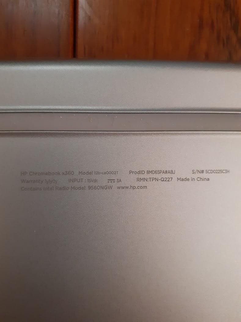 Chromebook本体 HP Chromebook X360 12b-ca0002T 4GB/64GB