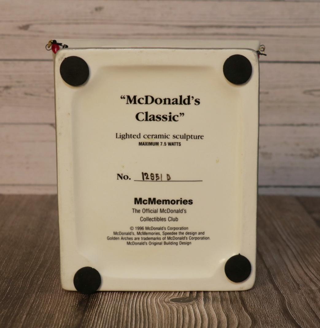 マクドナルド McDonald's ライト付きセラミックレストラン ライト