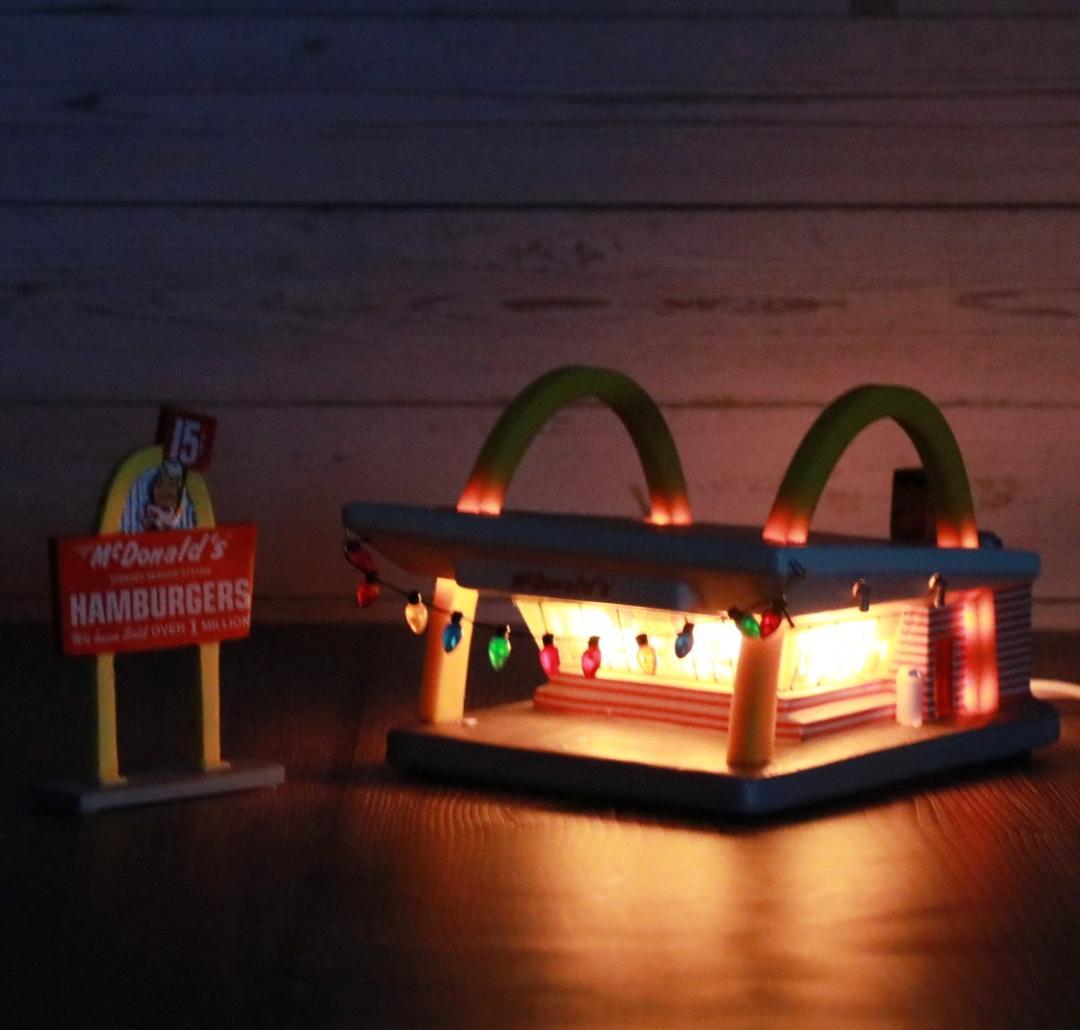 マクドナルド McDonald's ライト付きセラミックレストラン ライト