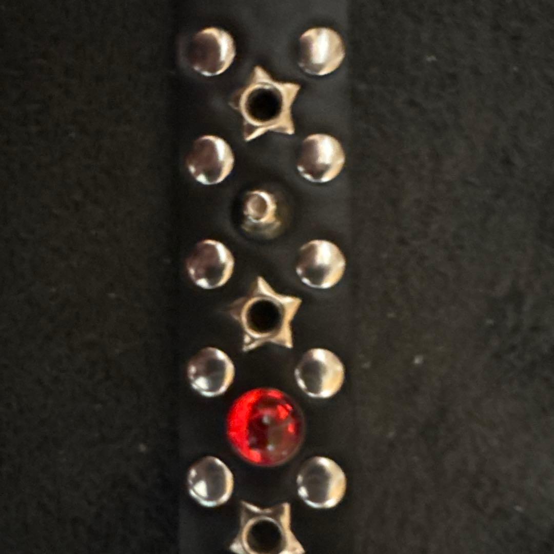 Jaded London スタッズ付き牛革ベルト