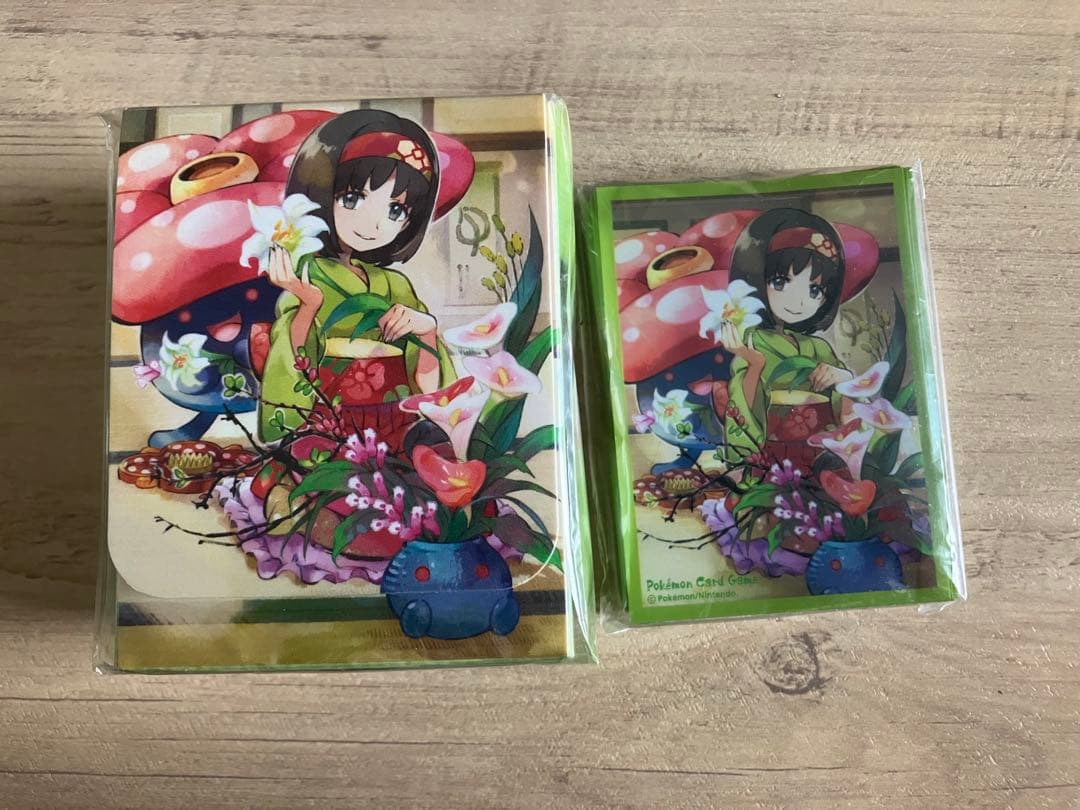ポケモン　エリカ　デッキケース　デッキシールド　スリーブ