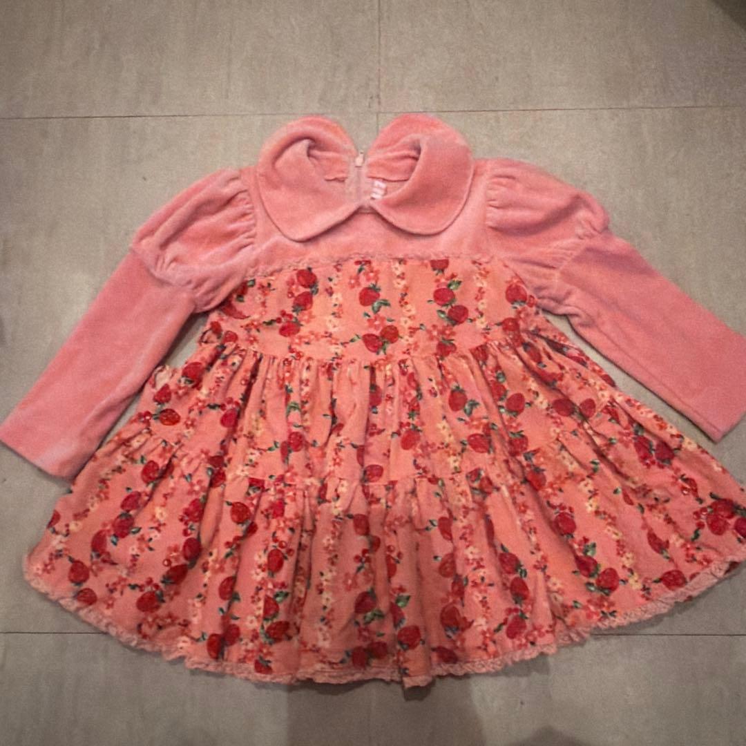 シャーリーテンプル　まとめ　90サイズ　ワンピース　苺　さくらんぼ