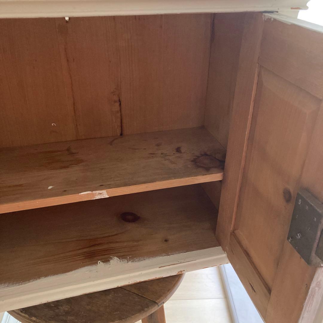 ホワイト木製ラック アンティーク