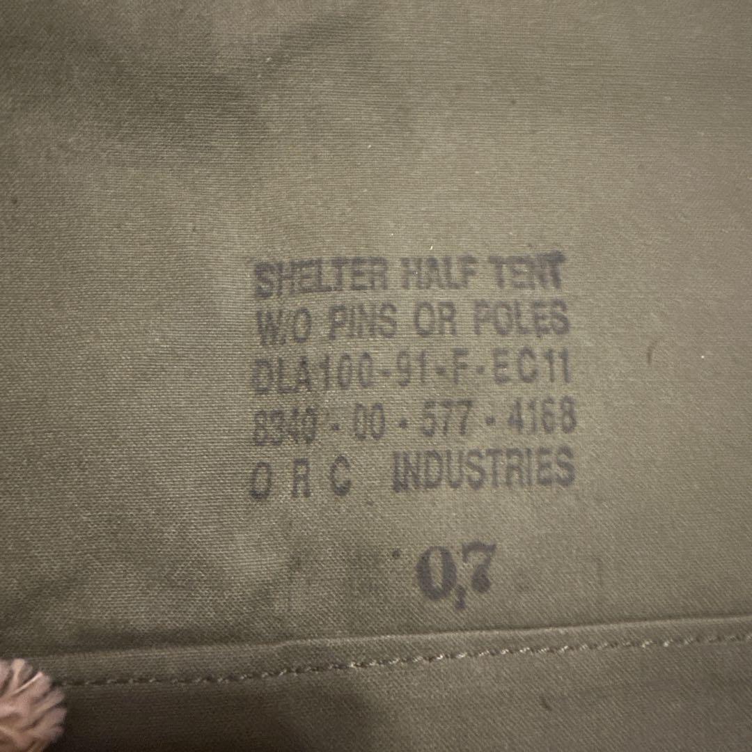 軍幕 USパップテント2枚 ファスナー加工 値下げ