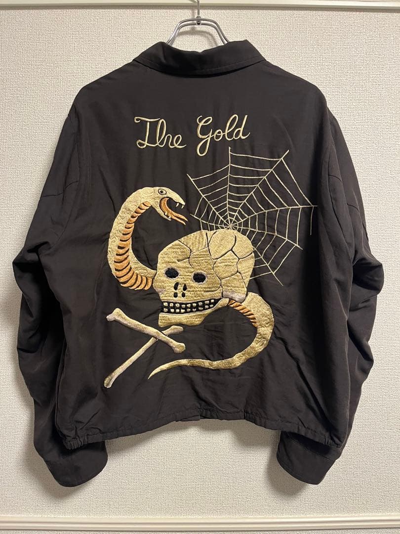 GOLD SKULL JACKET AGED MODELスカル ベトジャン
