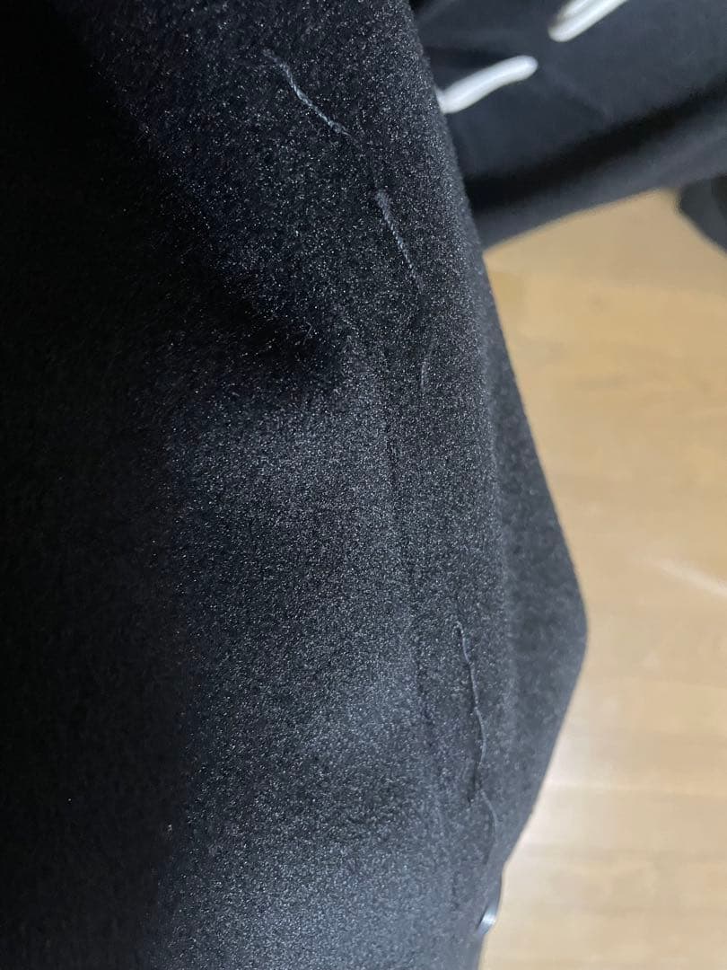 FEKETE ハイフードロングダッフルコート m