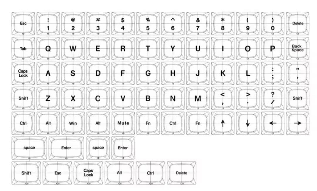 左右分割キーボードワイヤレス 静音 ホットスワップ対応 corne v4.1