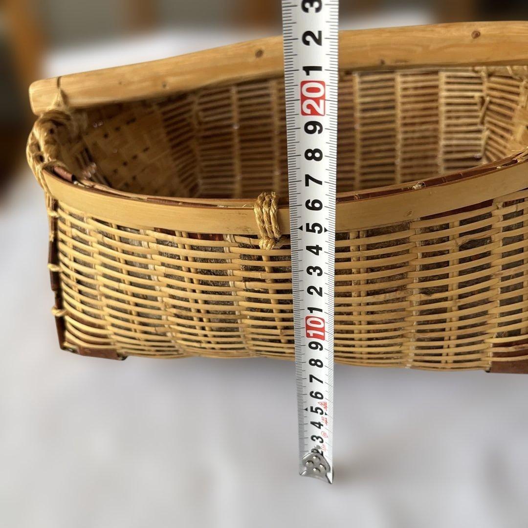 竹製籠　竹製円形 直径約40cm