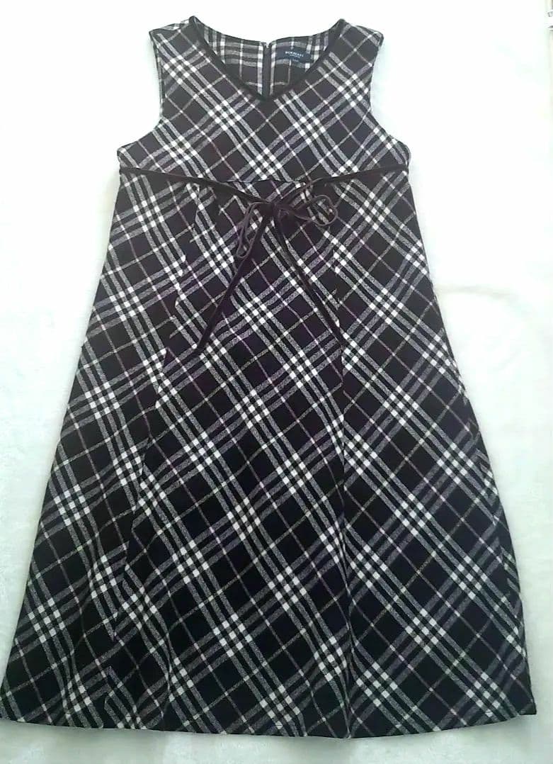 美品BURBERRY LONDON160A ワンピース 上品チェック 秋冬