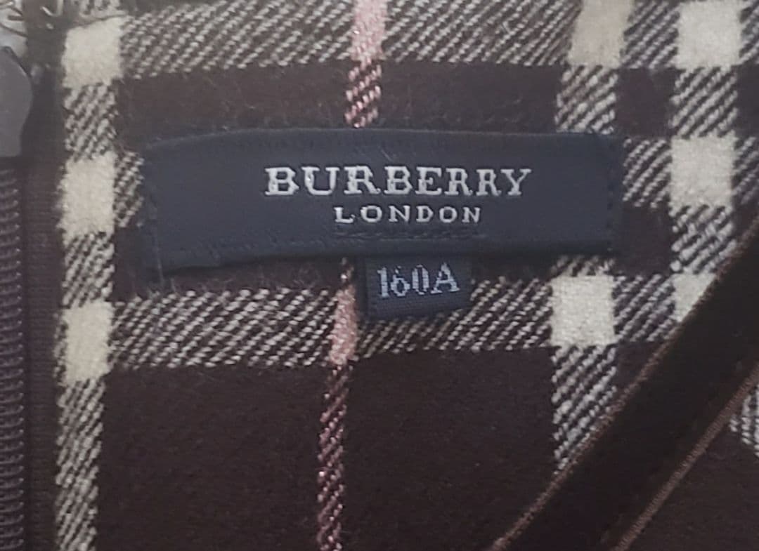 美品BURBERRY LONDON160A ワンピース 上品チェック 秋冬