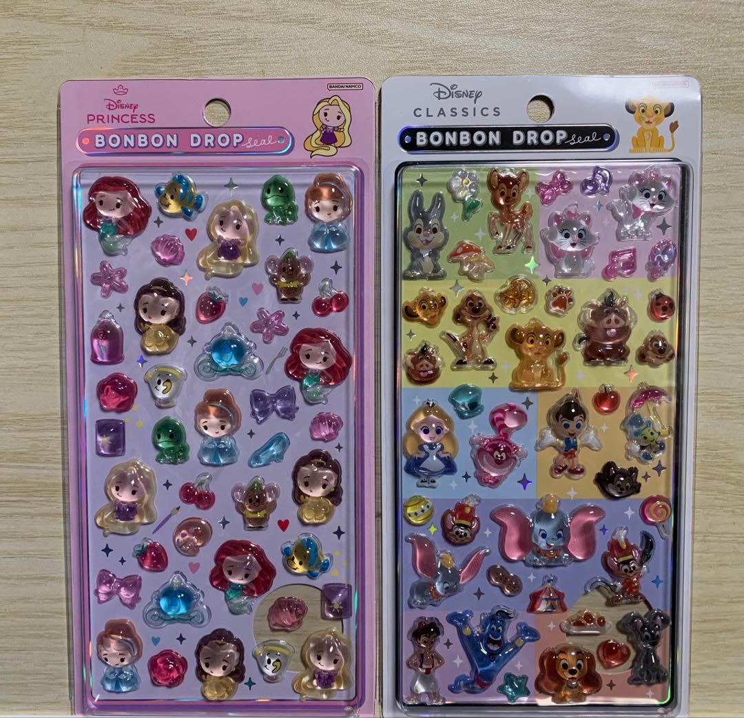 ディズニーボンボンドロップシール プリンセス クラシック