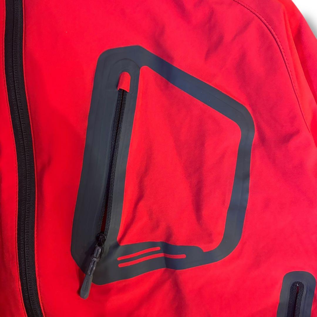 美品✨MAMMUT マムート フード付 ナイロン WIND STOPPER 赤