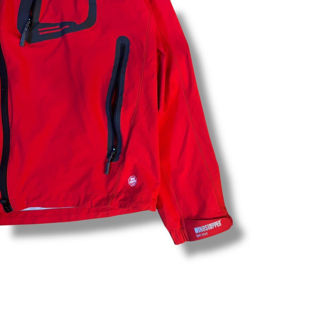 美品✨MAMMUT マムート フード付 ナイロン WIND STOPPER 赤