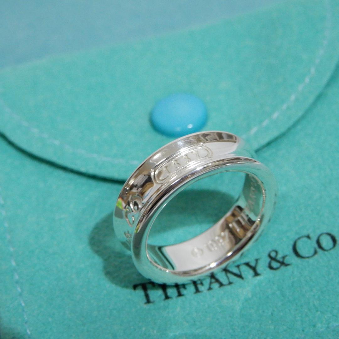 TIFFANY ティファニー　ナロー リング　13号　1837　シルバー　A15