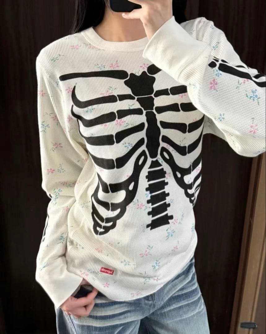 Supreme Hanes Bones Thermal Crew Mサイズ