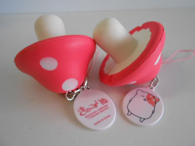 ♯Kti17AF　きのこいぬ きのこ スクイーズ ストラップ 人気4種