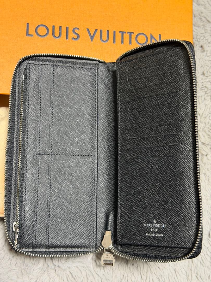 【美品】ルイヴィトン ダミエ ジッピーウォレット ヴェルティカル 長財布 黒