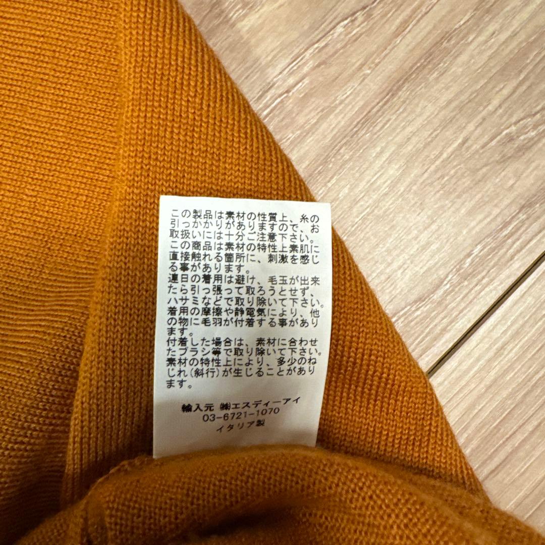 GRAN SASSO ハイゲージウールニットセーター オレンジ　2025年モデル